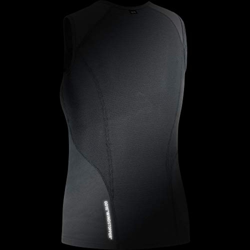 GORE WEAR M 슬리브리스 여성용 베이스 레이어, 고어 윈드스토퍼