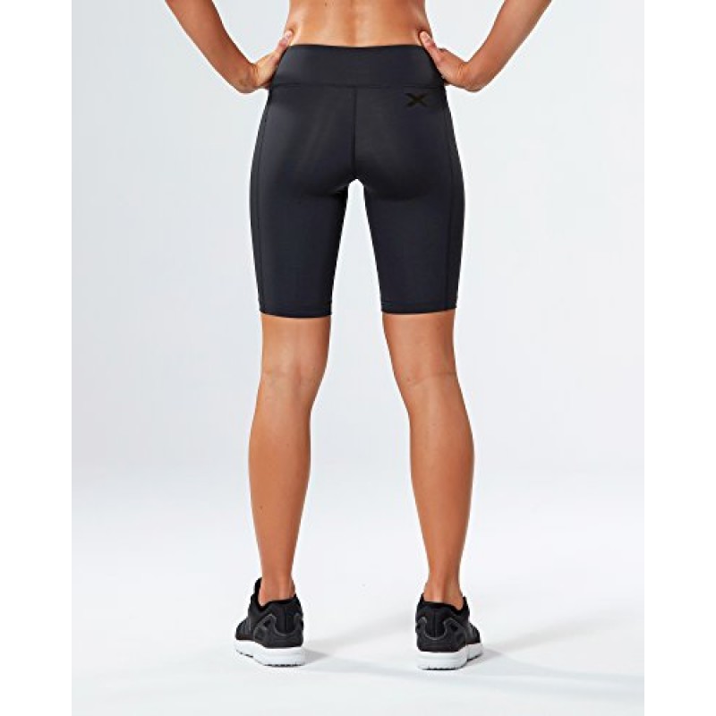 2XU 여성용 모션 미드라이즈 컴프레션 반바지(러닝 및 피트니스용)