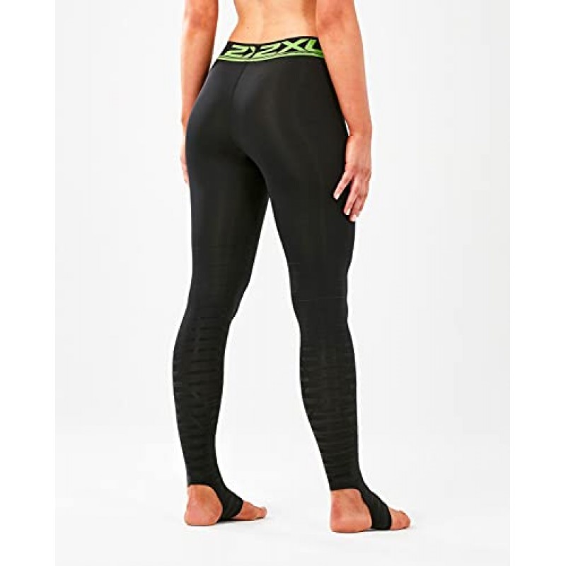 2XU 여성용 엘리트 파워 리커버리 컴프레션 스타킹, 블랙/네로, 스몰/톨