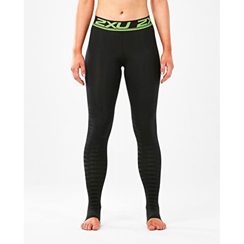 2XU 여성용 엘리트 파워 리커버리 컴프레션 스타킹, 블랙/네로, 스몰/톨