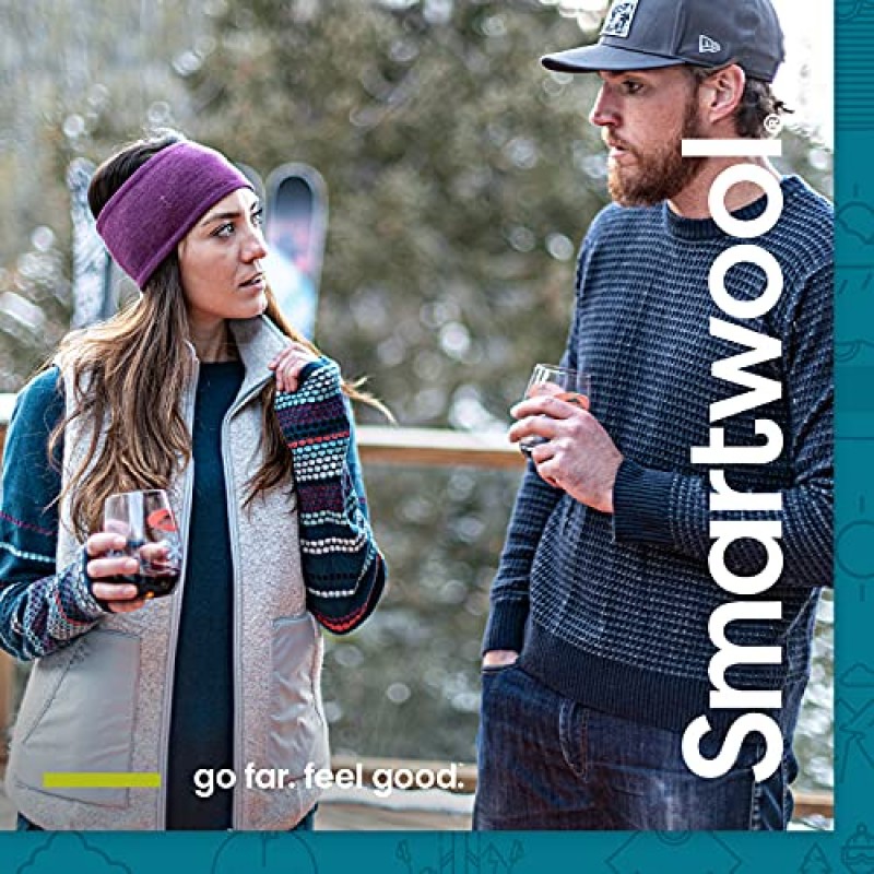 Smartwool 여성용 메리노 250 패턴 크루 베이스 레이어 – 100% 메리노 울