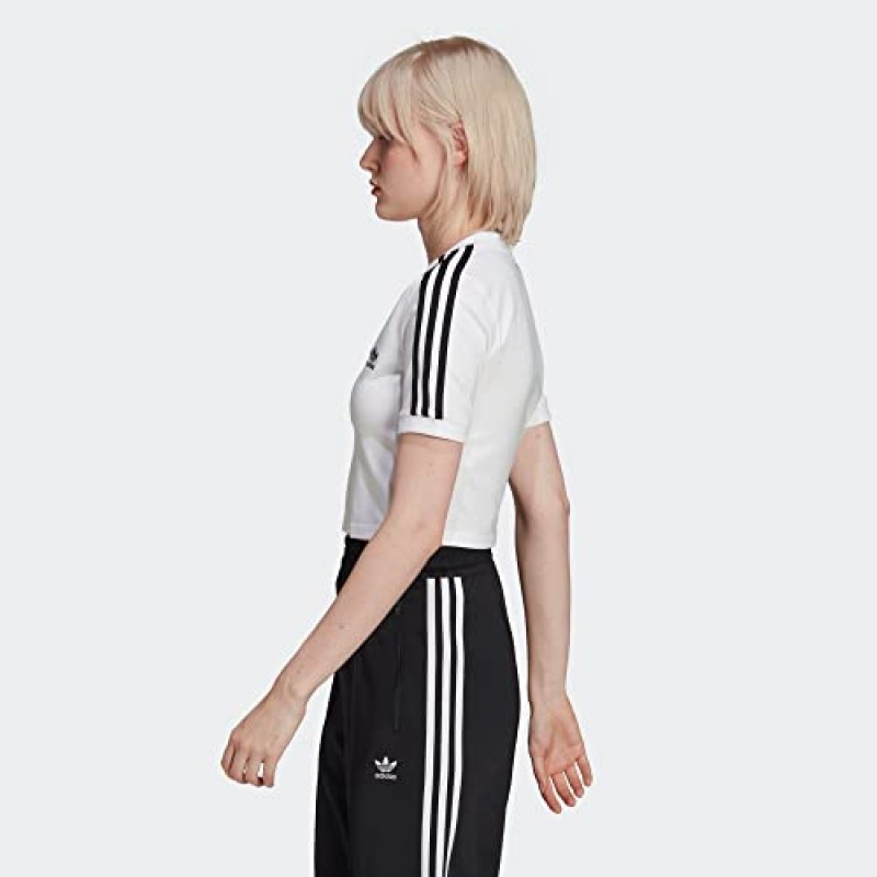 adidas Originals 여성 Adicolor 클래식 크롭 티셔츠