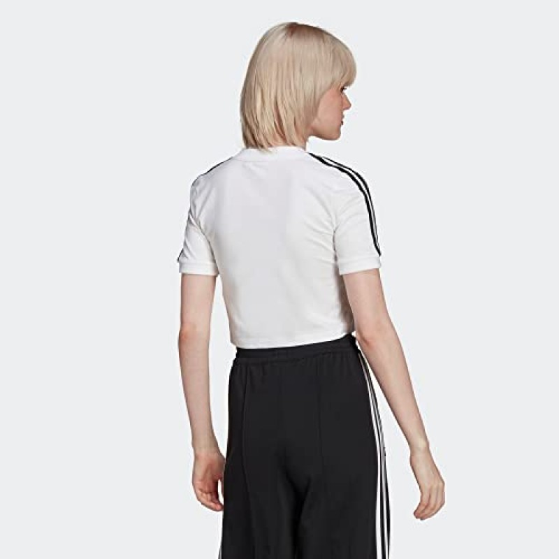 adidas Originals 여성 Adicolor 클래식 크롭 티셔츠