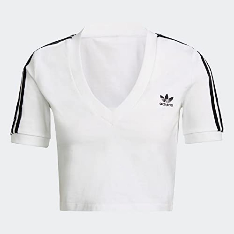 adidas Originals 여성 Adicolor 클래식 크롭 티셔츠