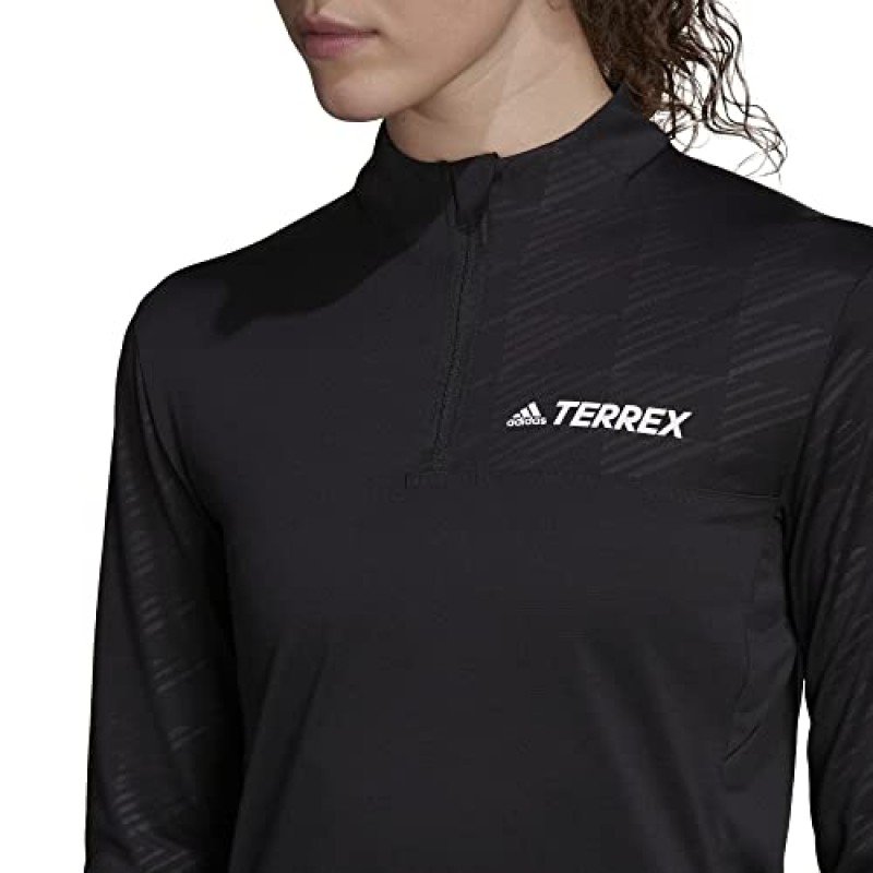 아디다스 여성용 테렉스 멀티 하프 지퍼 긴팔