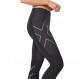 2XU 여성용 이그니션 쉴드 압축 스타킹 - 강력한 지지력 및 따뜻함 - 블랙/블랙 반사