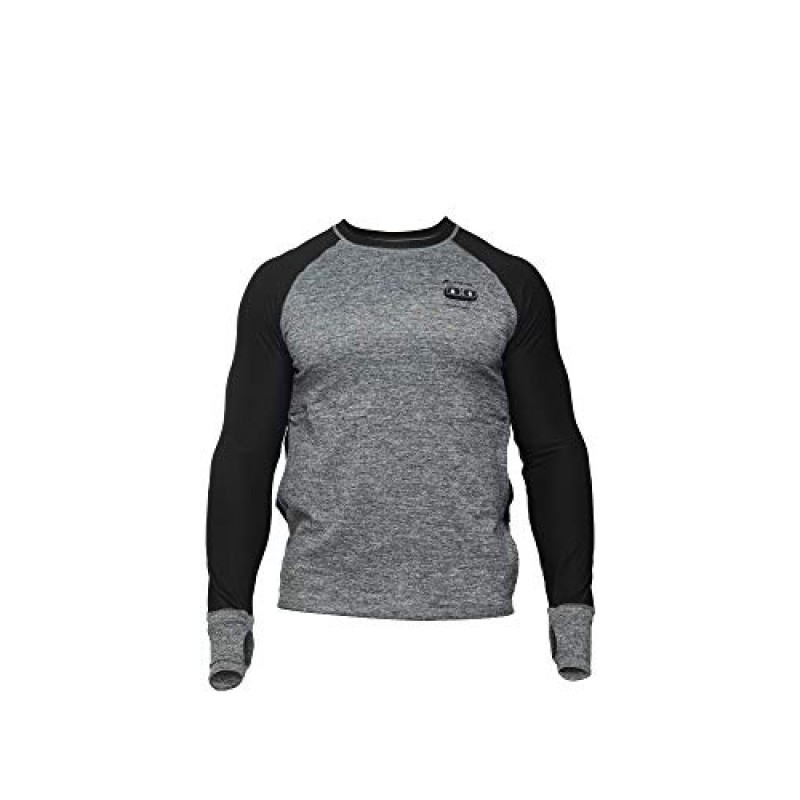 FNDN Heated Skin-Fit Base Layer PRO - 남여 공용 그레이/블랙 보온 긴팔 겨울, 스키, 스노보드용