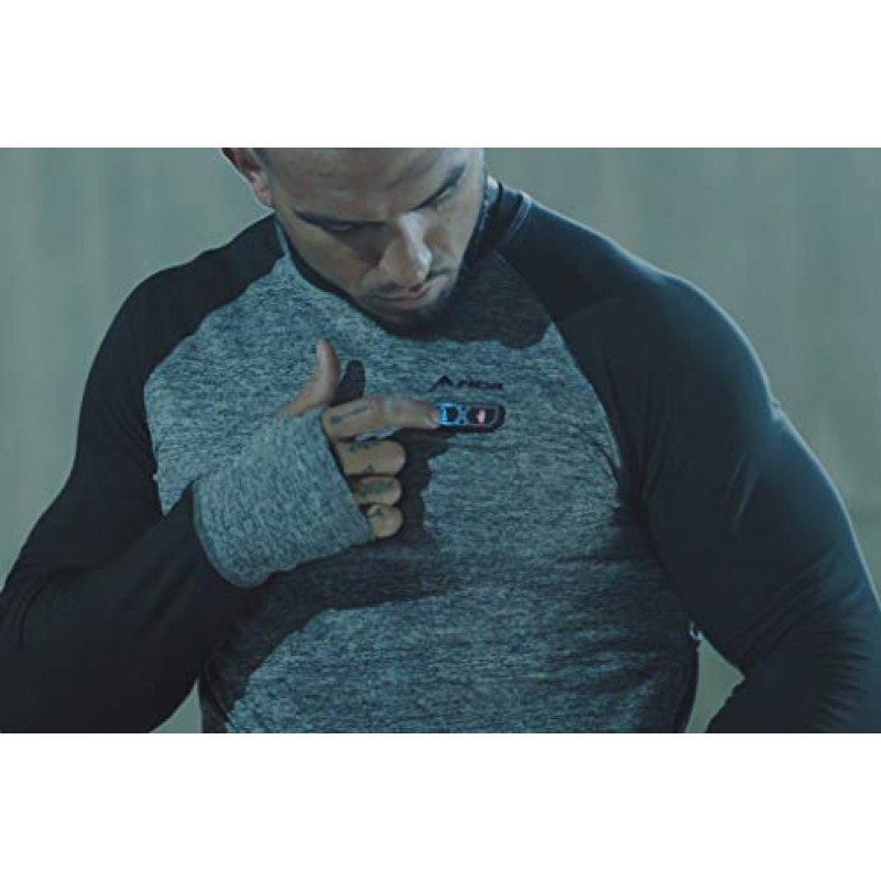 FNDN Heated Skin-Fit Base Layer PRO - 남여 공용 그레이/블랙 보온 긴팔 겨울, 스키, 스노보드용