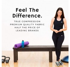 CompressionZ 여성용 컴프레션 레깅스 & 탱크탑 번들(블랙, 라지)