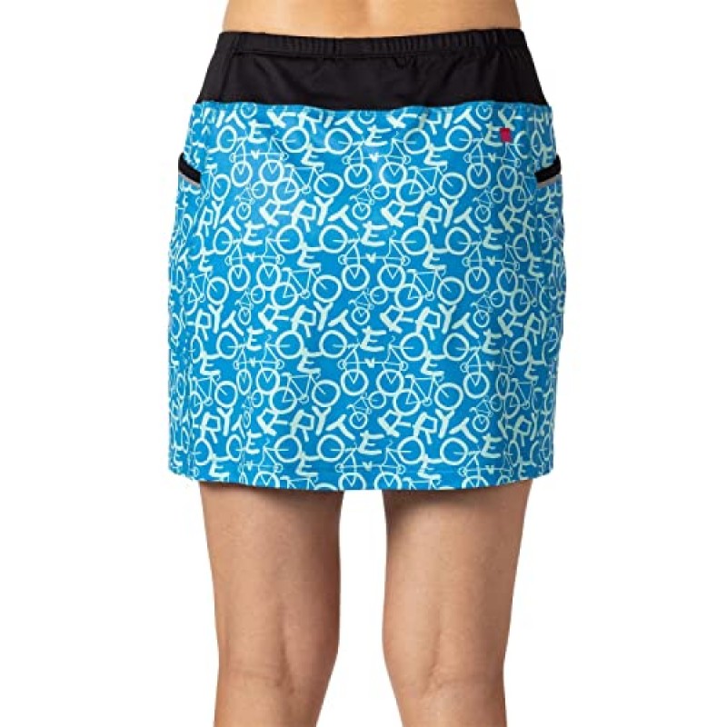 Terry Trixie Bike Skort - 패딩 처리된 라이너가 부착된 여성용 올인원 사이클링 스커트