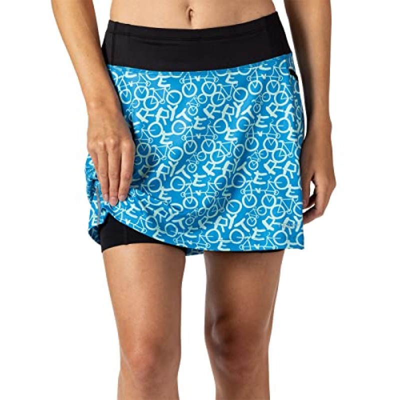 Terry Trixie Bike Skort - 패딩 처리된 라이너가 부착된 여성용 올인원 사이클링 스커트