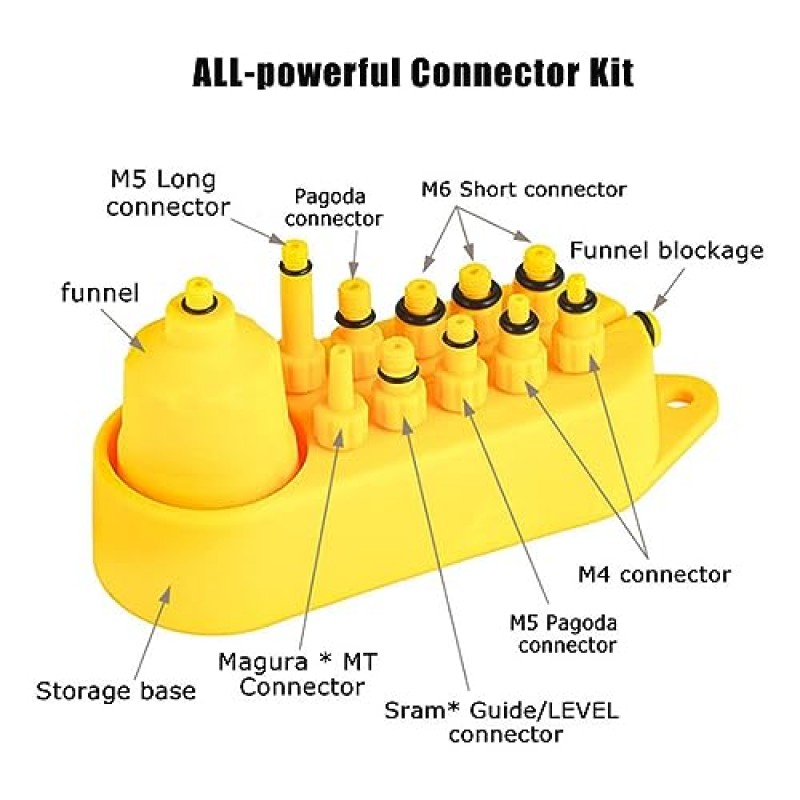 SRAM/Avid Hayes Hope Formula용 TorchPilot 자전거 브레이크 블리드 키트 120ml DOT 5.1 브레이크 오일, 완벽한 브레이크 블리딩 서비스 키트 - MTB/도로 자전거 유압 디스크 브레이크용