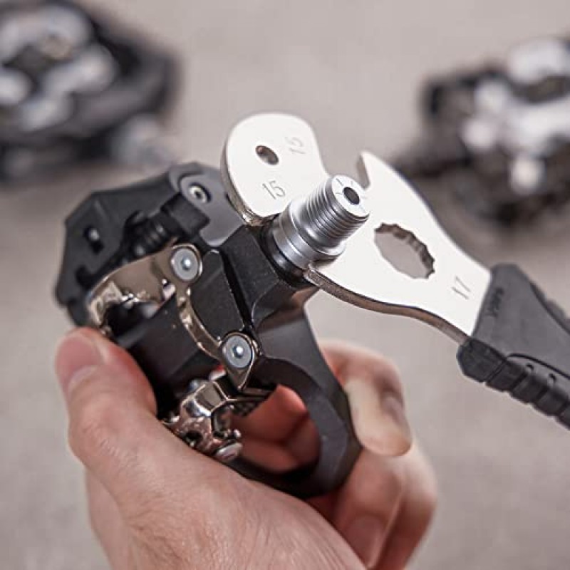 BIKE HAND 2 in 1 자전거 카세트 제거 설치 도구 키트(15mm 페달 렌치 포함) - 체인 휩 및 잠금 도구 - Shimano Sram HG 시스템 7-12 속도와 호환 가능