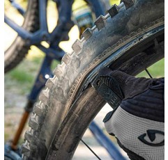 Snēk Cycling - 타이어 수리 도구 - 구명정 스테인레스 스틸 타이어 레버 세트(밸브 코어 리무버 및 병따개 포함) - 쌍(검은색)