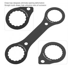 Ejoyous 자전거 밑면 브래킷 렌치, 알루미늄 합금 자전거 브래킷 스패너 중공 크랭크 셋 설치 분해 도구 산악 자전거 도로 자전거 용 사이클링 액세서리