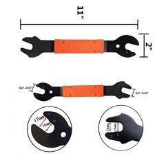 Tfwadmx 자전거 페달 렌치 자전거 스패너 15, 16, 17 mm 자전거 타기 용 수리 제거 도구 산악 자전거 MTB BMX