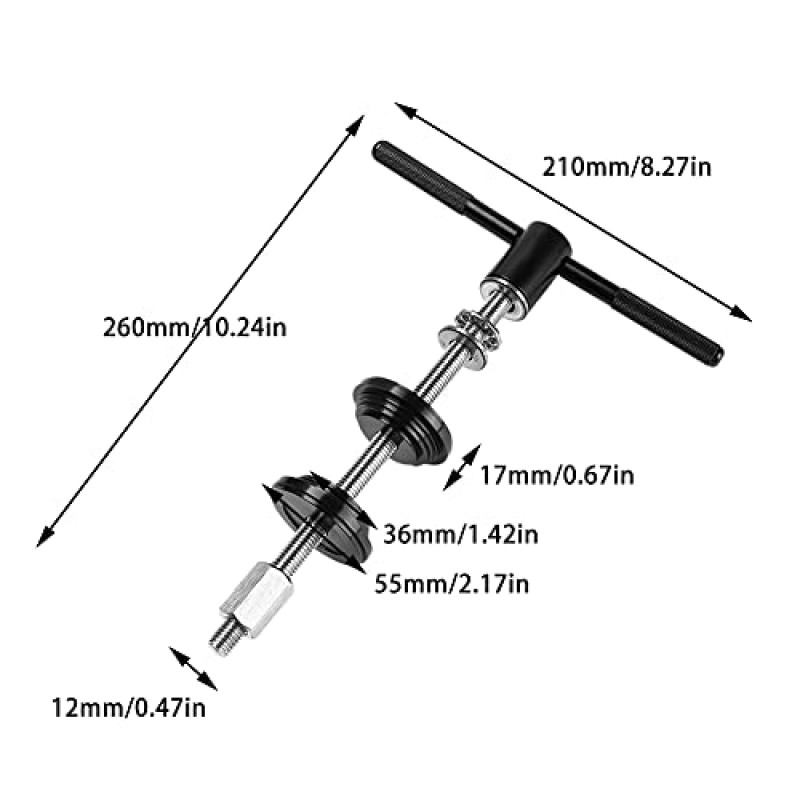 GEZICHTA 자전거 헤드셋 컵 및 하단 브래킷 프레스 설치 도구, 자전거 헤드셋 프레스인 도구, 산악 자전거 자전거용 자전거 베어링 설치 프로그램