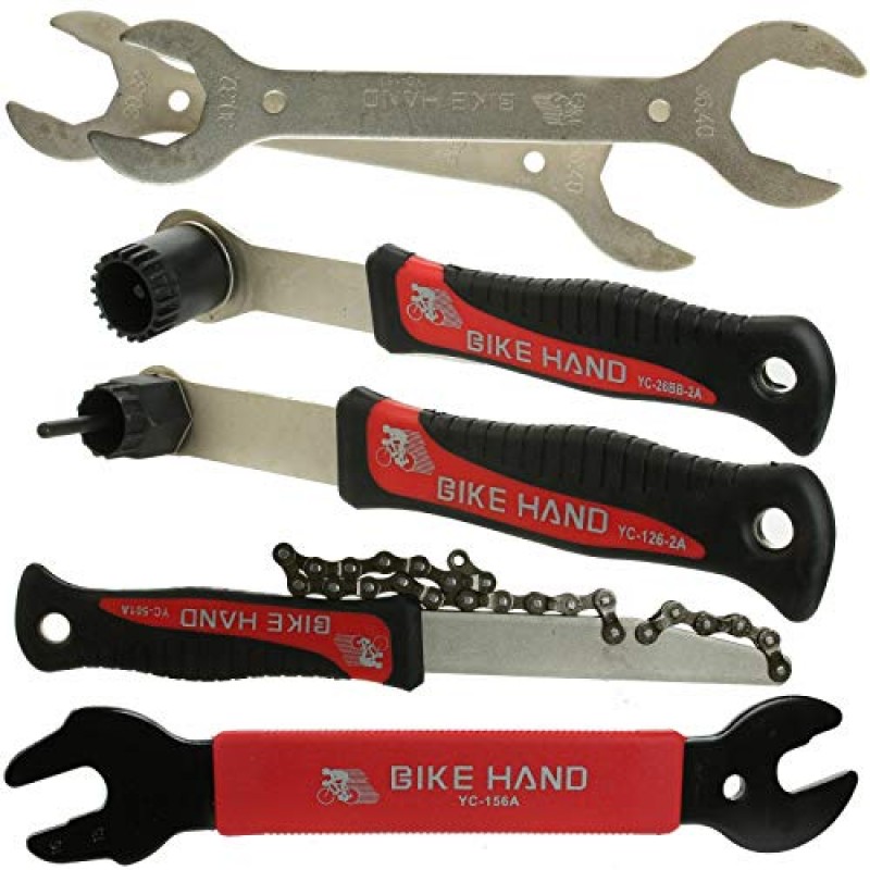 Bikehand 37pcs 토크 렌치가 포함된 자전거 자전거 수리 도구 키트 - 깔끔한 보관 케이스에 산악 자전거 도로 자전거 유지 관리를 위한 품질 도구 키트 세트