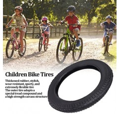 어린이 자전거 고무 타이어, 대부분의 도로(12 * 1.75)에 대해 내마모성 250KPa 어린이 자전거 타이어 검정색을 착용하십시오.