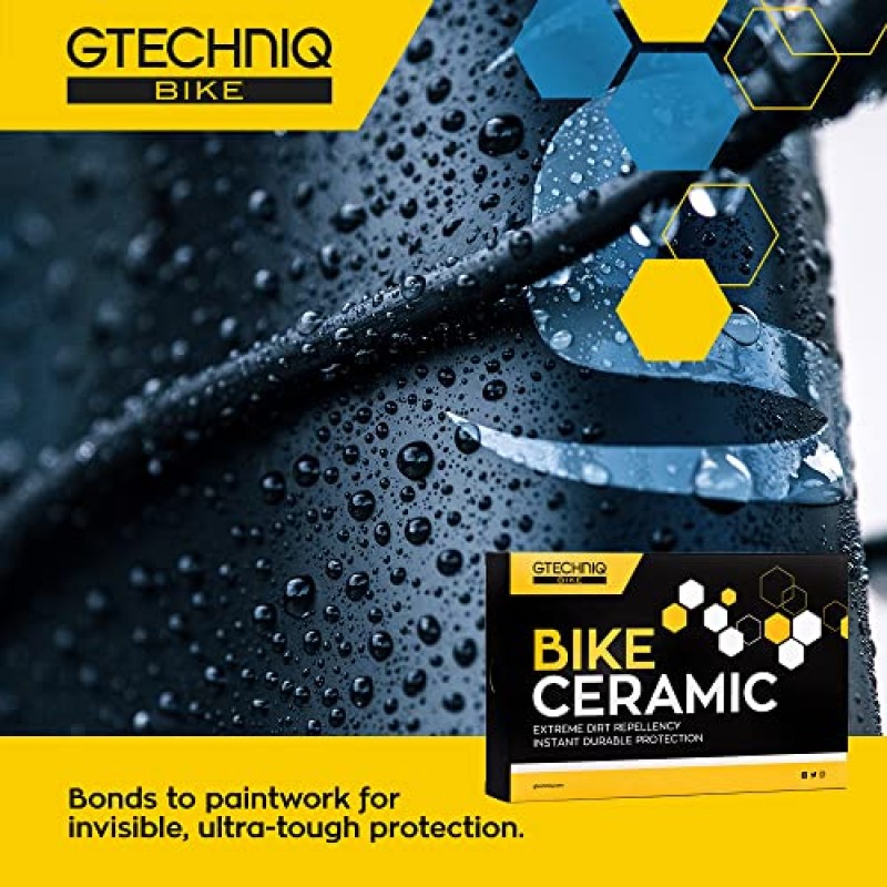 Gtechniq Ultimate Bike Clean & Protect 번들 - 세라믹 자전거 보호 키트 + 자전거 클리너 스프레이 1L - 준비 스프레이, 세라믹 보호 장치, 애플리케이터, 극세사 천, 무독성 자전거 청소 스프레이