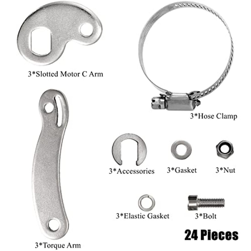 ZOOFOX 24개 전기 자전거용 범용 토크 암 변환 키트, 전륜 또는 후륜 전기 자전거 허브 모터 키트 및 미드 드라이브용 전자 자전거 액세서리