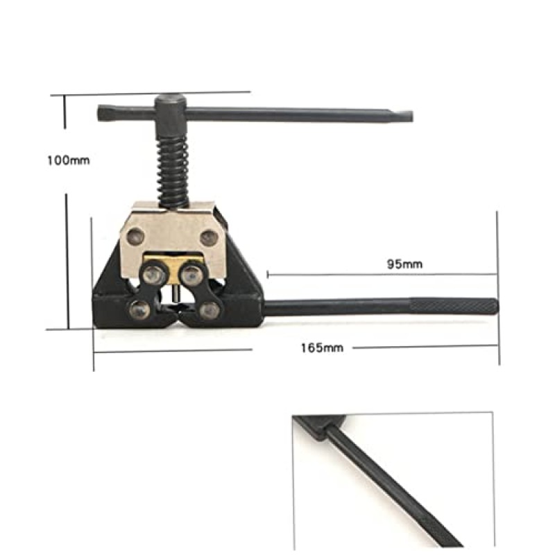Unomor 2pcs 체인 브레이커 스플리터 제거 도구 롤러 체인 브레이커 detacher 도구 롤러 체인 브레이커 커터 도구 마운틴 체인 수리 도구 핫픽스 도구 롤러 체인 커터 자동차 오토바이