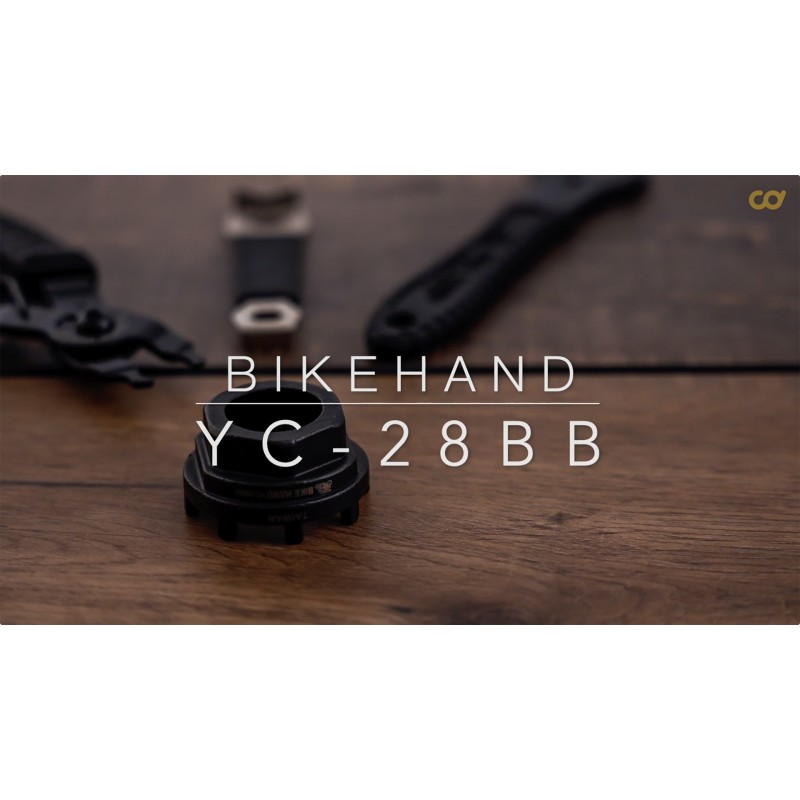 BIKEHAND 자전거 자전거 8 노치 카트리지 하단 브래킷 체인 링 잠금 링 설치 리무버 도구 Shimano SRAM ISIS 드라이브와 호환 가능-외경 44mm