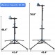 F2C 휴대용 조절 가능 42.5" ~ 74" 프로 홈 스틸 유지 보수 정비사 자전거 자전거 수리 도구 랙 스탠드 작업대(텔레스코픽 암, 도구 트레이 및 밸런싱 폴 사이클 자전거 랙 포함)