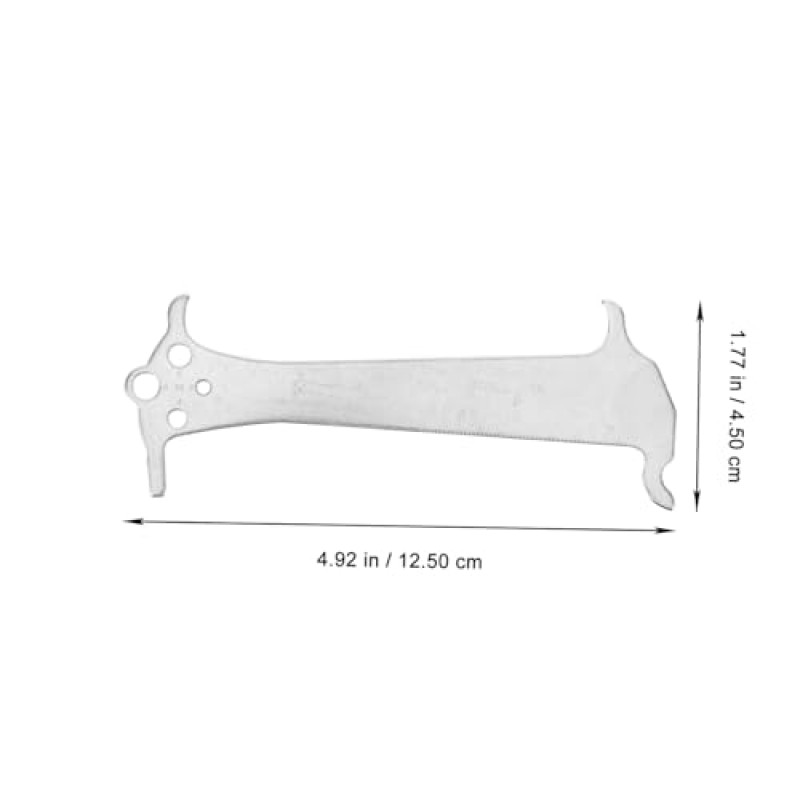 Sosoport 체인 도구 오토바이 체인 도구 자전거 체인 자전거 체인 스트레치 도구 자전거 체인 도구 키트 체인 마모 게이지 휴대용 자전거 도구 자전거 체인 표시기 수리 검사기 휴대용 체인