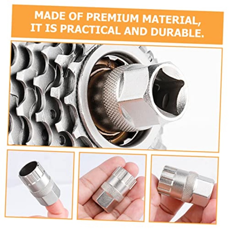 Kisangel 2pcs 리무버 카본 블랙 링 Freewheel 자전거 슬리브 체인 소켓 자전거 타이어 잠금 링 사이클링 도구 잠금 채찍 도구 및 자전거 강철 유지 보수 및 개선 설치