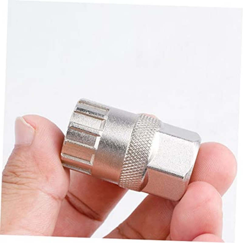 Kisangel 2pcs 리무버 카본 블랙 링 Freewheel 자전거 슬리브 체인 소켓 자전거 타이어 잠금 링 사이클링 도구 잠금 채찍 도구 및 자전거 강철 유지 보수 및 개선 설치