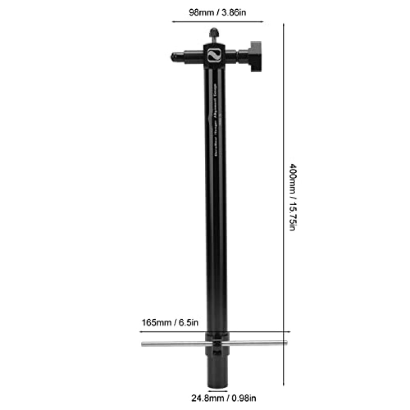 Demeras Derailleur Hanger 정렬 게이지, 쉬운 작동 고정밀 변속기 정렬 도구 수리용 400mm 길이