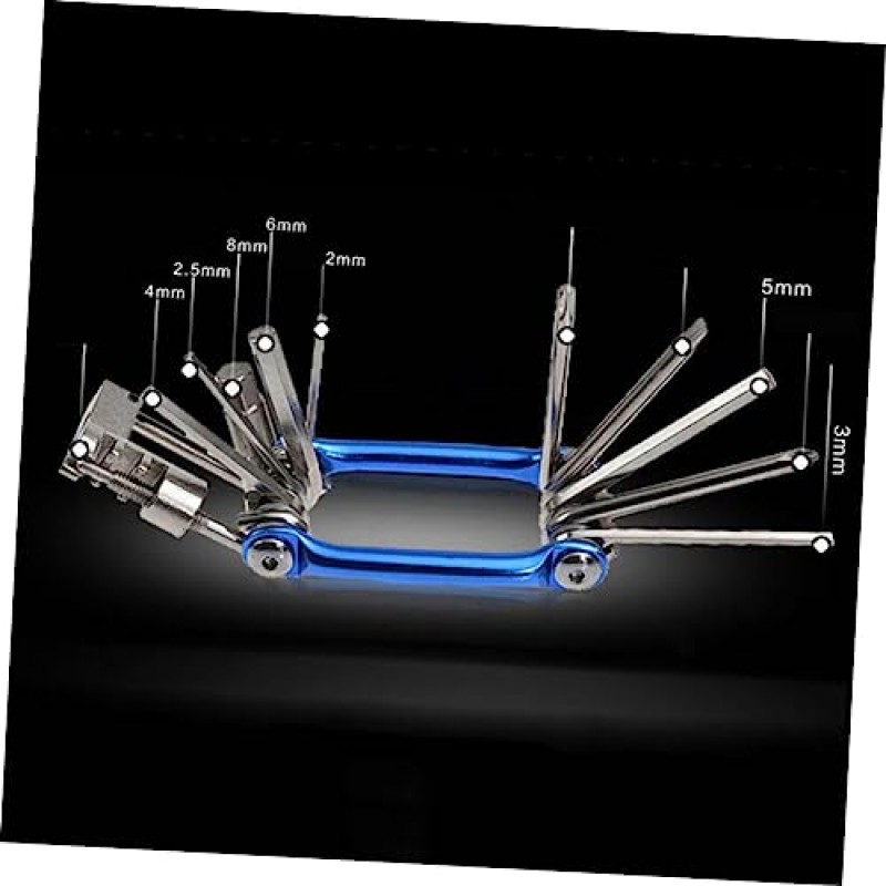 Toddmomy 11 1 육각 렌치 체인 도구 볼트 드라이버 다기능 자전거 수리 도구 조합 수리 도구 자전거 수리 도구 다기능 수리 도구 체인 도구 세트 t25