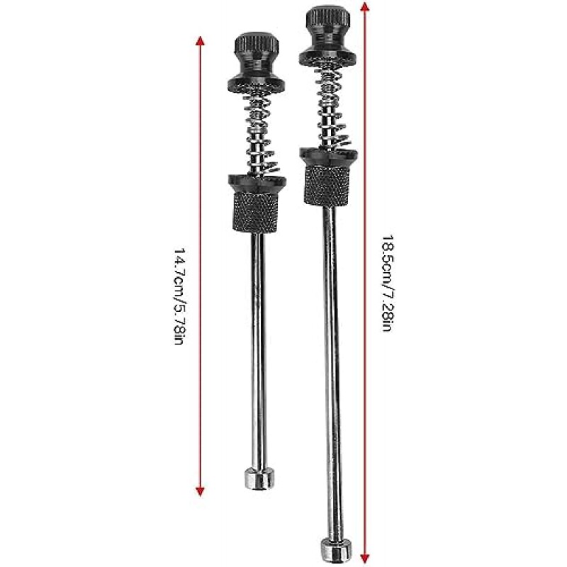 강철 퀵 릴리스 꼬치, 퀵 릴리스 꼬치 자전거 꼬치 세트 초경량 알루미늄 합금 자전거 도난 방지 퀵 릴리스 꼬치 바퀴 잠금 보안 도구 휠 허브 꼬치 퀵 릴리스(색상)