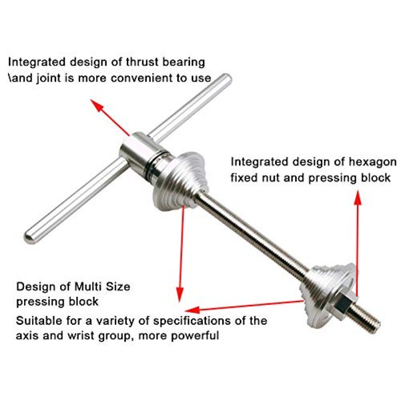 자전거 헤드셋 설치 분리 도구, 손목 세트 프레스인 유형 BB 중앙 샤프트 자전거 수리 액세서리 제거, 휴대용 베어링 프레스 하단 브래킷 수리