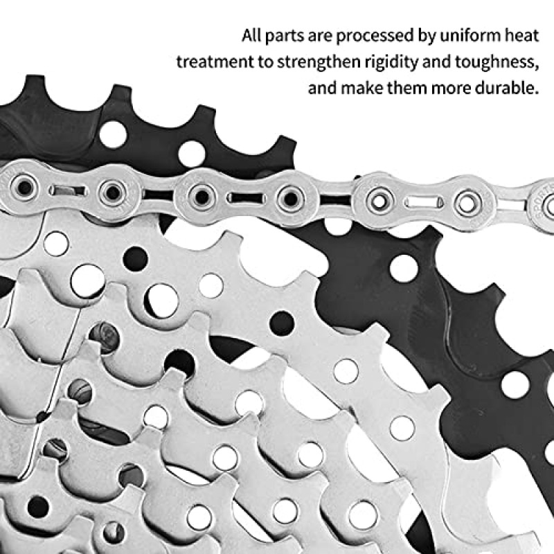 자전거 체인, 2개의 빠른 분할 체인 링크 1/2 X 11/128인치 체인은 전체 전기 도금 공정을 채택하여 산악 자전거에 좋은 하수 배출 효과를 제공합니다.