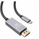 CABLEDECONN USB-C-DisplayPort 8K 케이블 8K@60Hz 4K@144Hz HDTV 어댑터