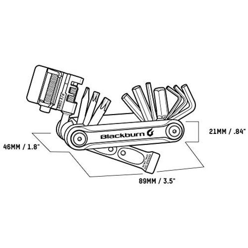 Blackburn Tradesman 18 기능 자전거 멀티툴(브론즈, 원 사이즈)