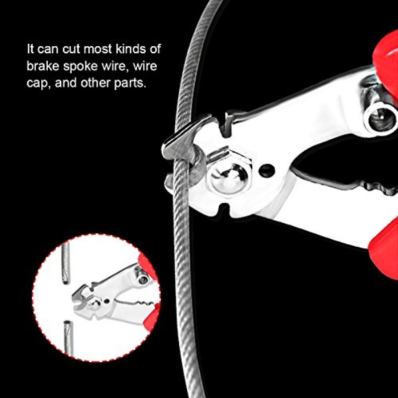 Dilwe 자전거 케이블 커터, 다기능 스테인레스 스틸 자전거 내부 외부 브레이크 와이어 케이블 커터 수리 도구