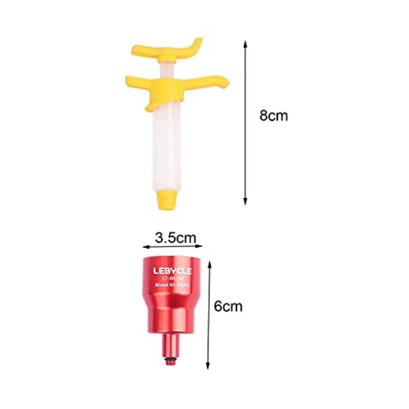 rockible 도로 자전거 브레이크 오일 블리드 키트 깔때기/스토퍼 오일 유체 블리더 오일 교환 충전 도구 경량 수리 자전거 유지 보수