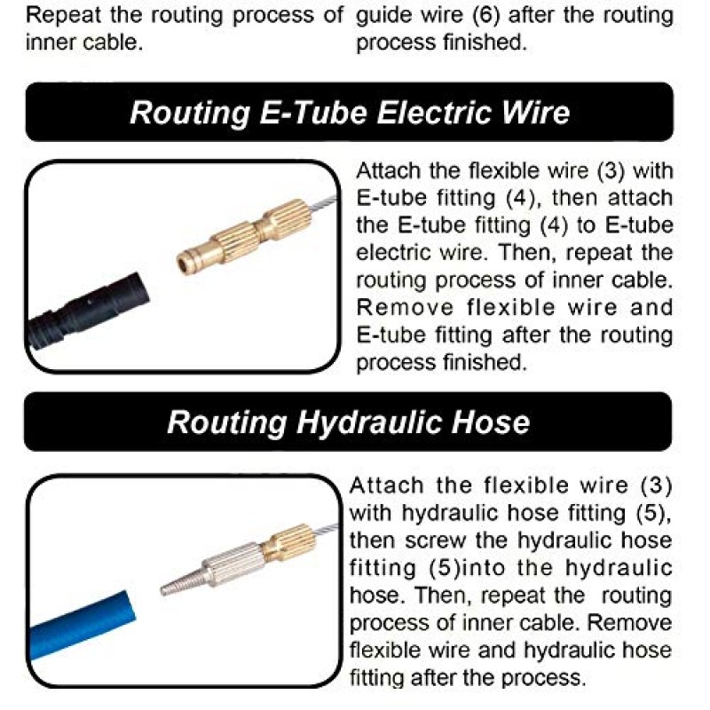 IFCOW 자전거 내부 케이블 라우팅 도구, ZTTO MTB 도로 자전거 자전거 내부 케이블 라우팅 도구 프레임 시프트 유압 와이어 시프터