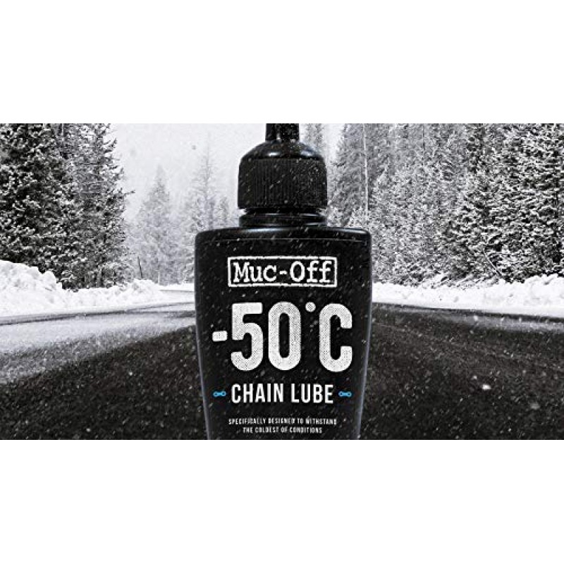 Muc-Off -50°c 체인 윤활유, 50밀리리터 - 영하의 조건에서 최고의 성능을 발휘하는 프리미엄 내구성 자전거 체인 윤활제