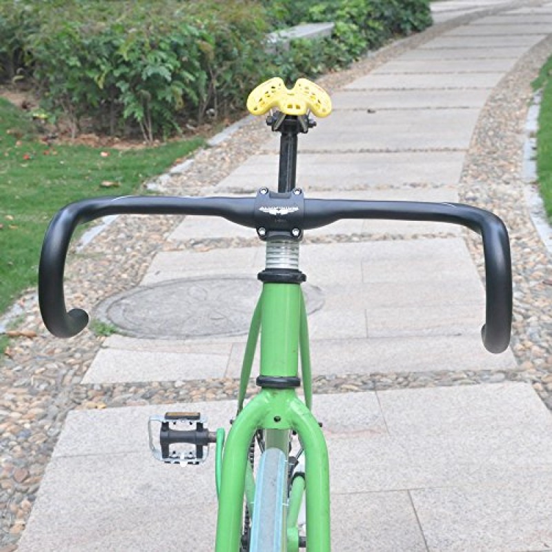 UPANBIKE 도로 자전거 핸들바 에어로 드롭 바 알루미늄 합금 31.8mm*420mm 뿔 구부러진 바