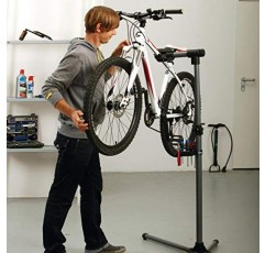 Fischer 자전거 장착 스탠드 수리 스탠드 4다리 삼각대 발 접이식 및 높이 조절 가능 안정적