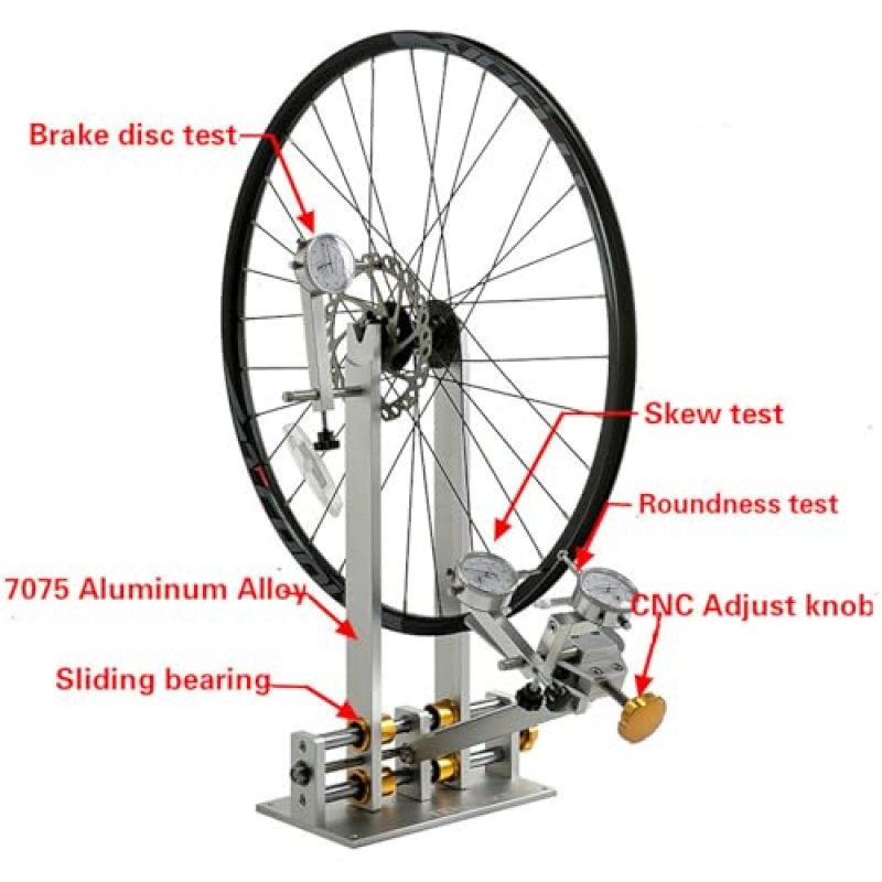 자전거 바퀴 트루잉 스탠드, 휠 튜닝 수리 도구 키트, 전문 자전거 바퀴 수리 트루잉 베어링 작업대, 10-29