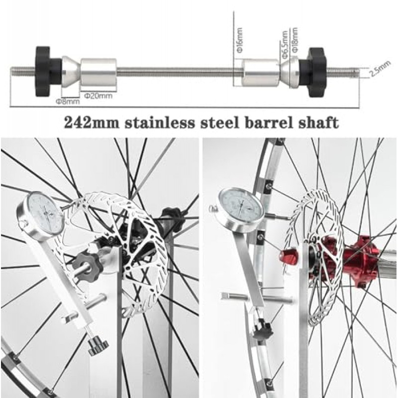 자전거 바퀴 트루잉 스탠드, 휠 튜닝 수리 도구, 자전거 바퀴 수리 트루잉 베어링 스탠드, 10