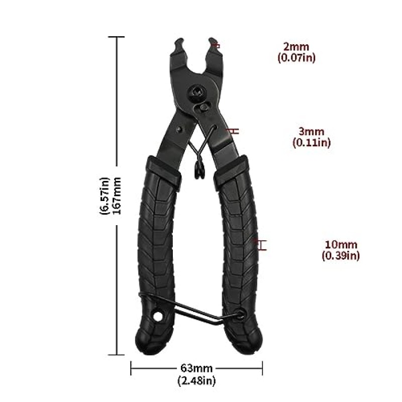 VEMART 펜치, 체인 버클 자전거 체인 클램프 퀵 커플러 버튼 마운트 리벳 잠금 정밀 검사 제거 플라이어 자전거 수리 도구 설치