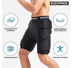 스노우보드, 스케이트, 스키용 Bodyprox 보호 패딩 반바지, 엉덩이, 엉덩이 및 꼬리뼈를 위한 3D 보호