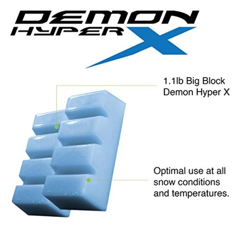 Demon Charger 완전한 스키 및 스노보드 튜닝 키트(철, 2.25파운드 왁스, 브러시 키트, 베이스 클리너 및 왁스 앞치마 포함)