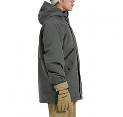 Actleis 남성용 방수 스노우보드 재킷 겨울 따뜻한 방풍 스키 스노우 코트(후드 포함)